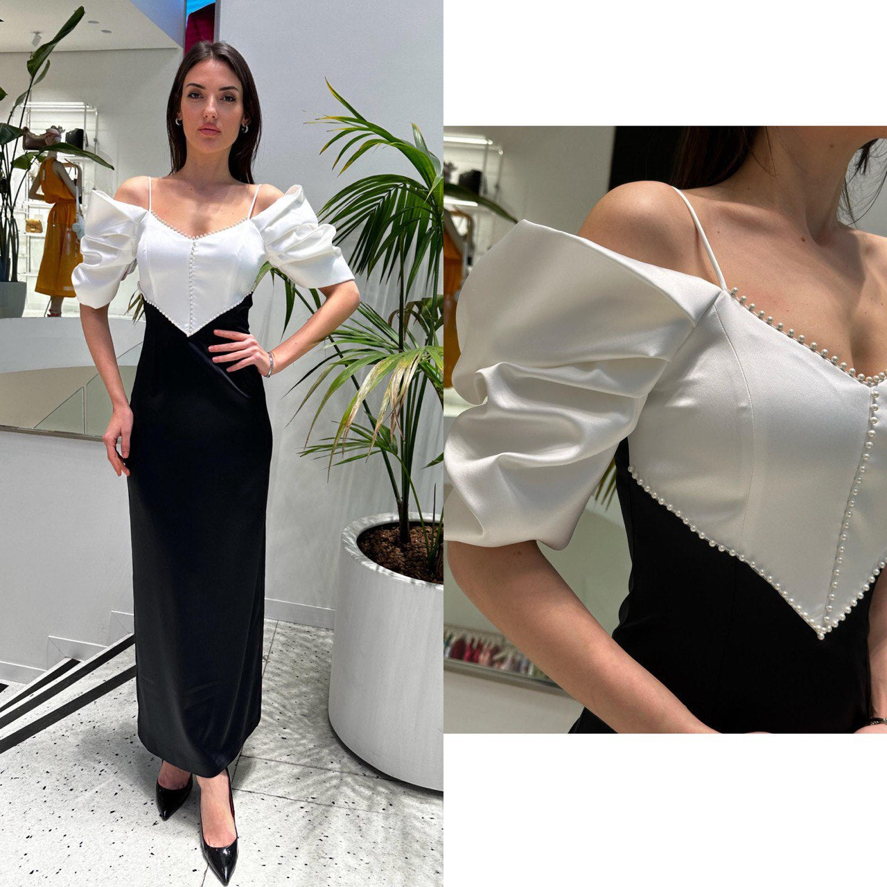 فستان بخامة فخمة مقاس 36