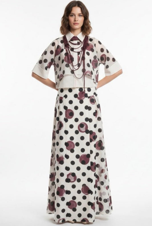 طقم نسائي قطعتين مع اكسسوار