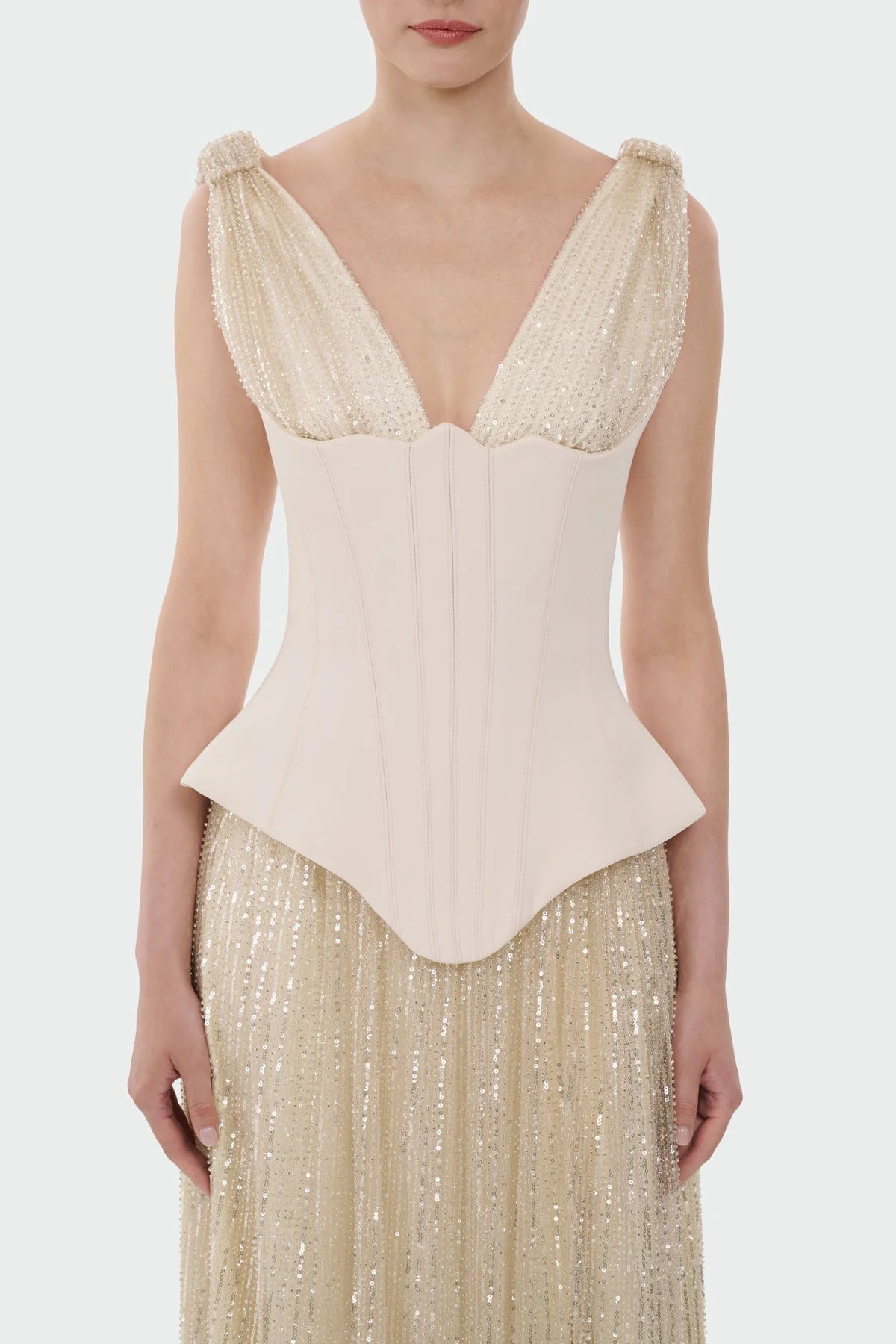 Elegant Corset Dress with Sparkle 1367