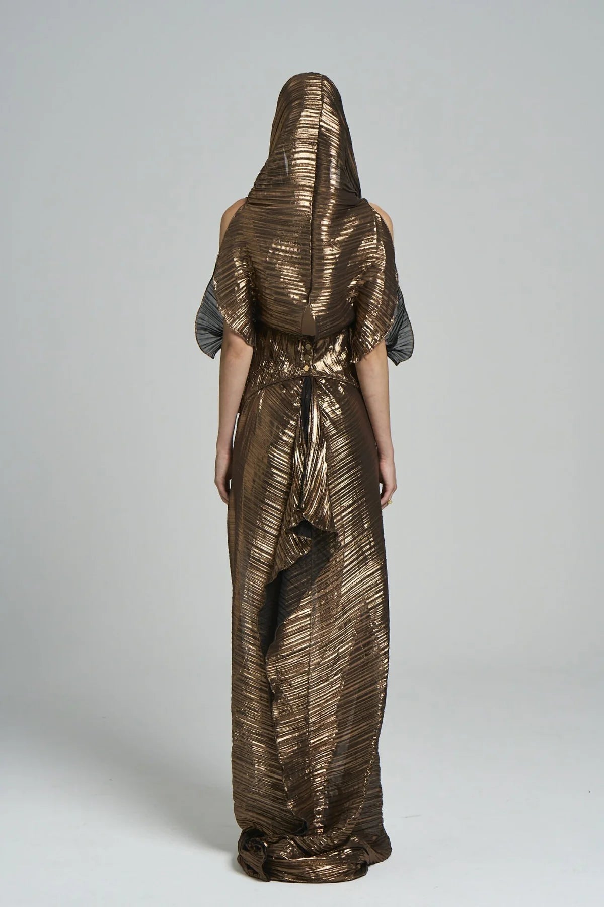 فستان فضي سايز 36-38-40