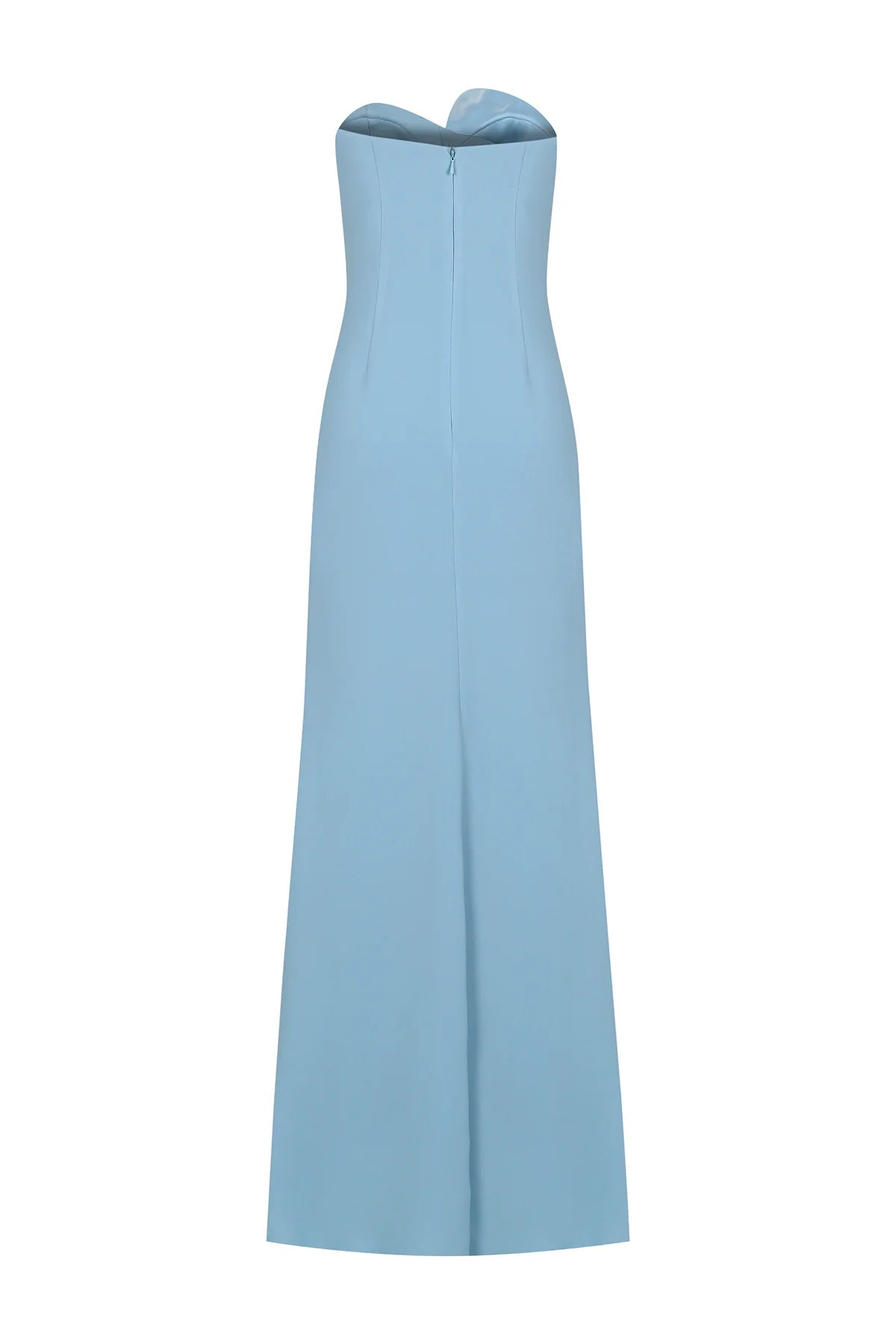 ASİMETRİK STRAPLEZ DERİN YIRTMAÇLI UZUN ABİYE ELBİSE 2257