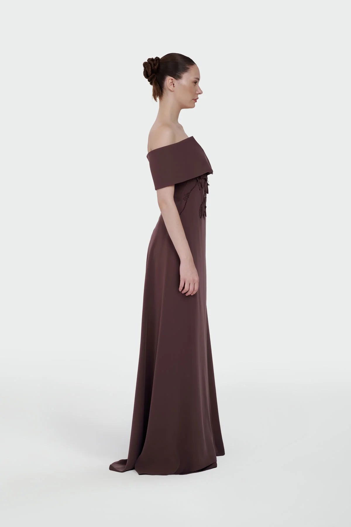 Elegant Off-Shoulder Floral Evening Jumpsuit 5300