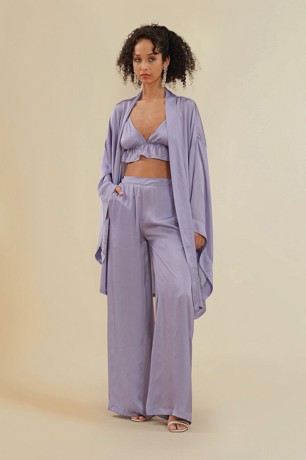 Purple Mini Dressing Gown