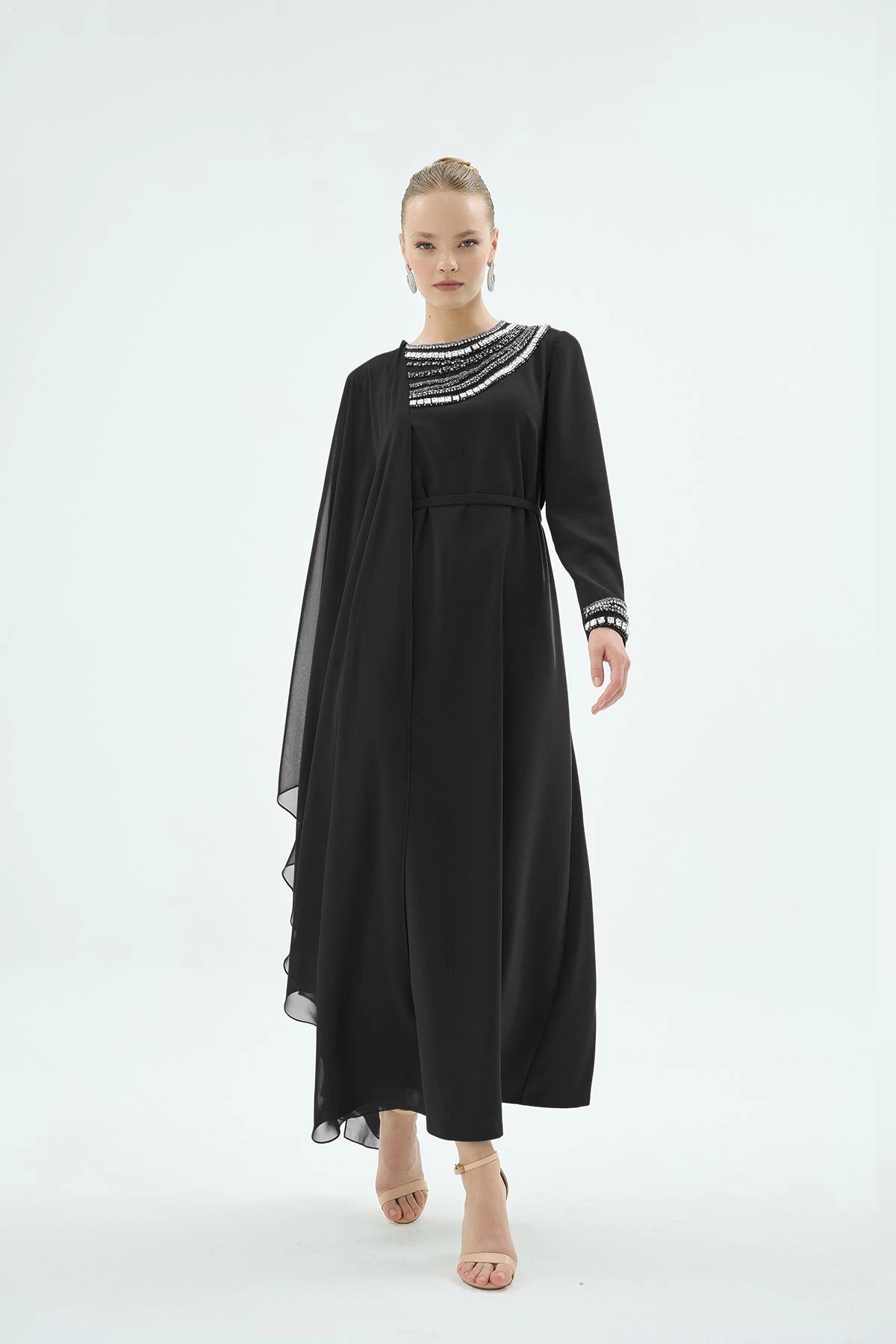 30024 PAİS ELBİSE Zümrüt