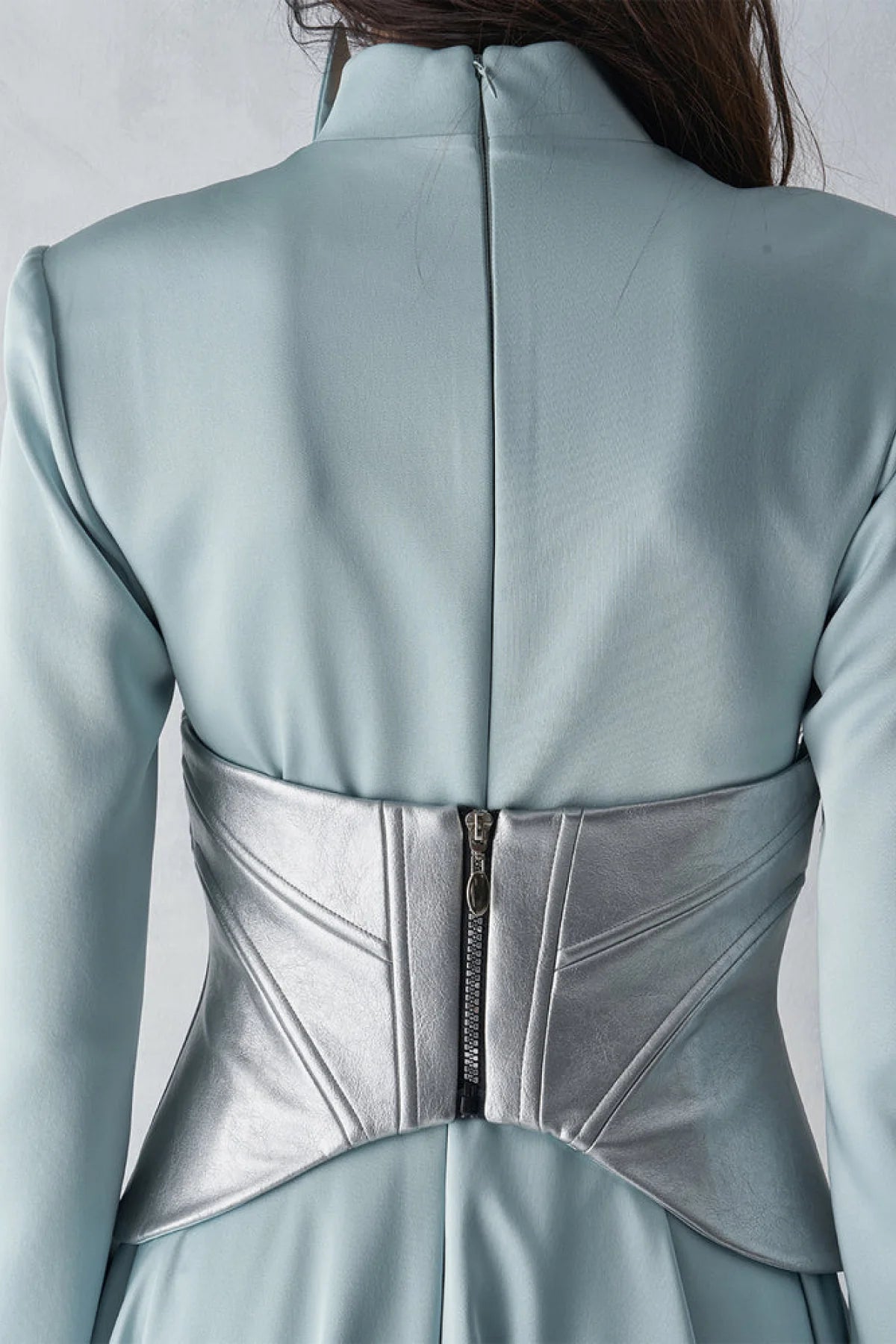 KORSAJLI SATEN UZUN ABİYE ELBİSE