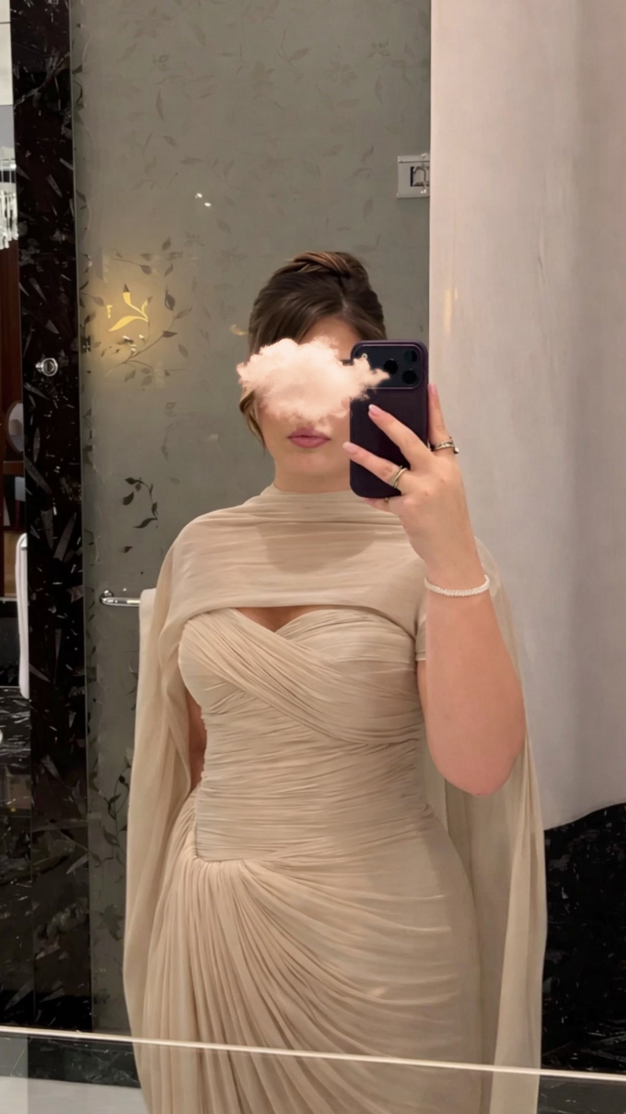 فستان راقي مع شال 26002