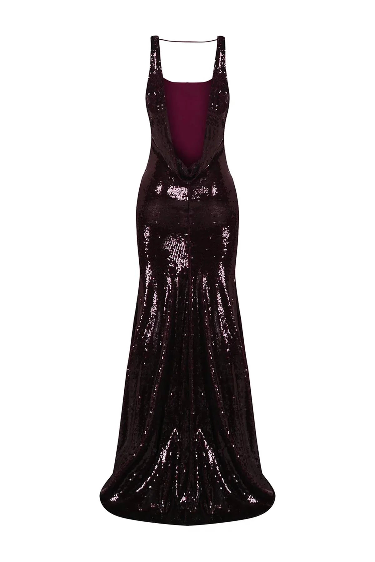 Pul Payet İşlemeli Askılı Abiye Elbise 2282