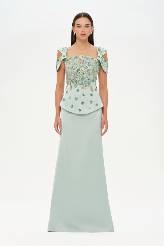 Elegant embellished gown 2711