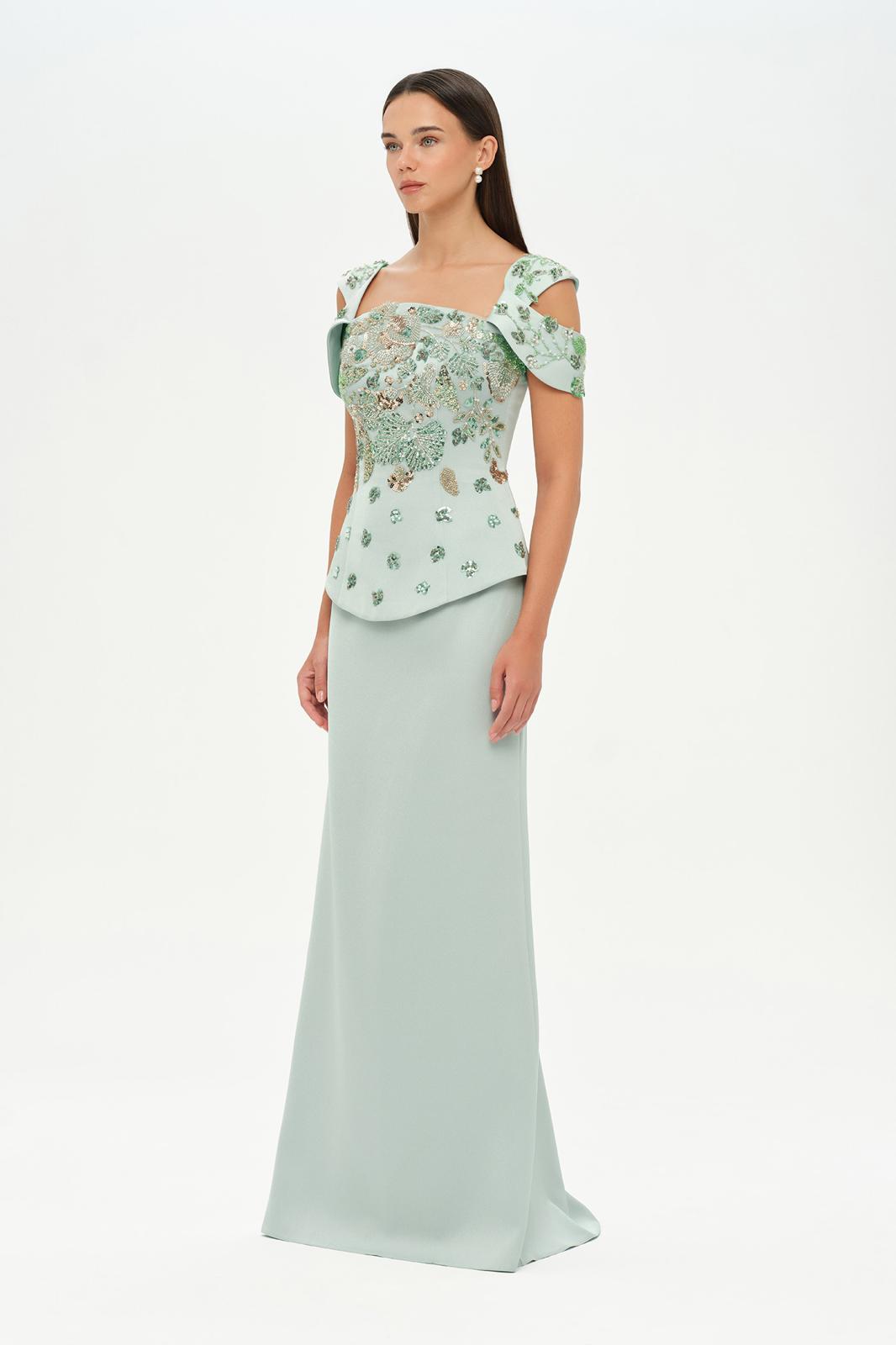 Elegant embellished gown