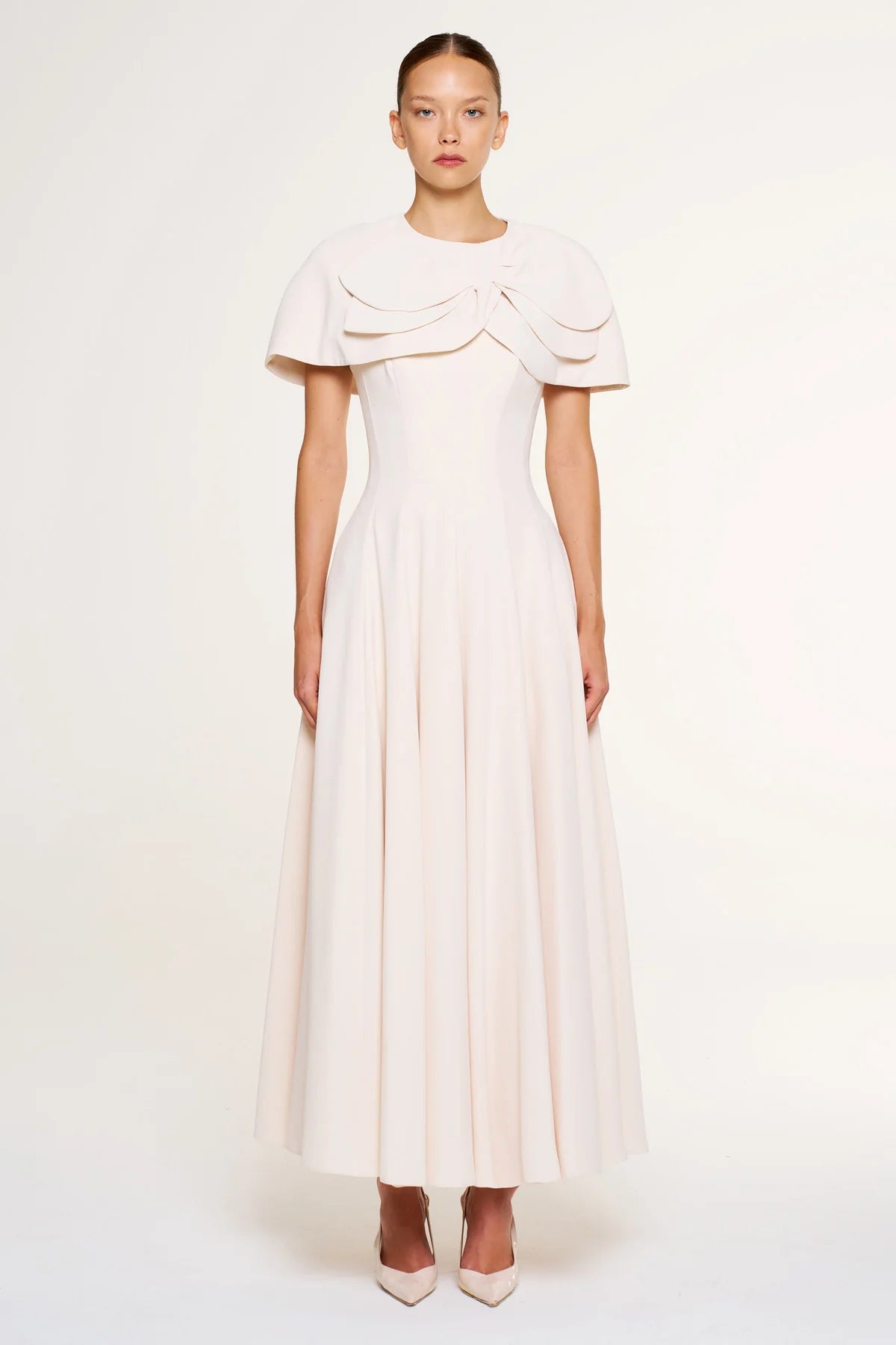 Luxurious Crepe Dress 1187