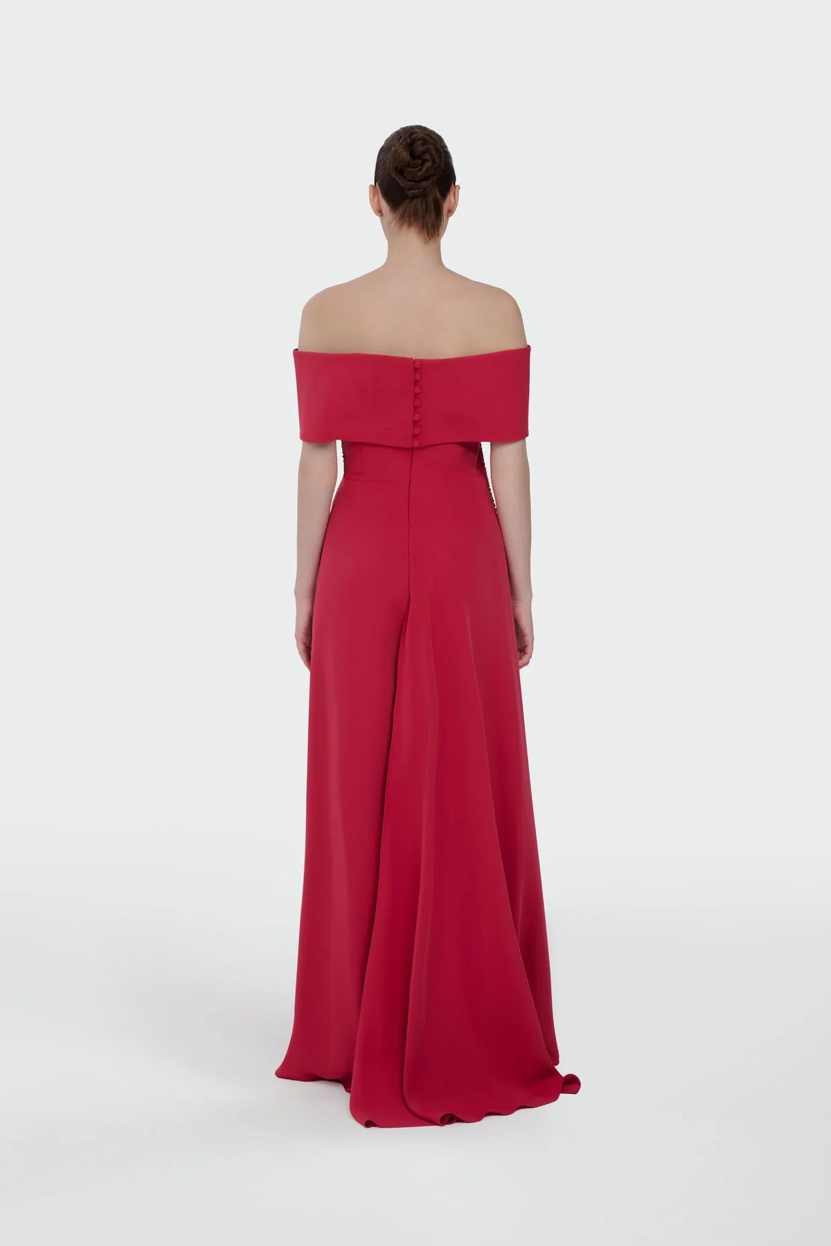 Elegant Off-Shoulder Floral Evening Jumpsuit 5300