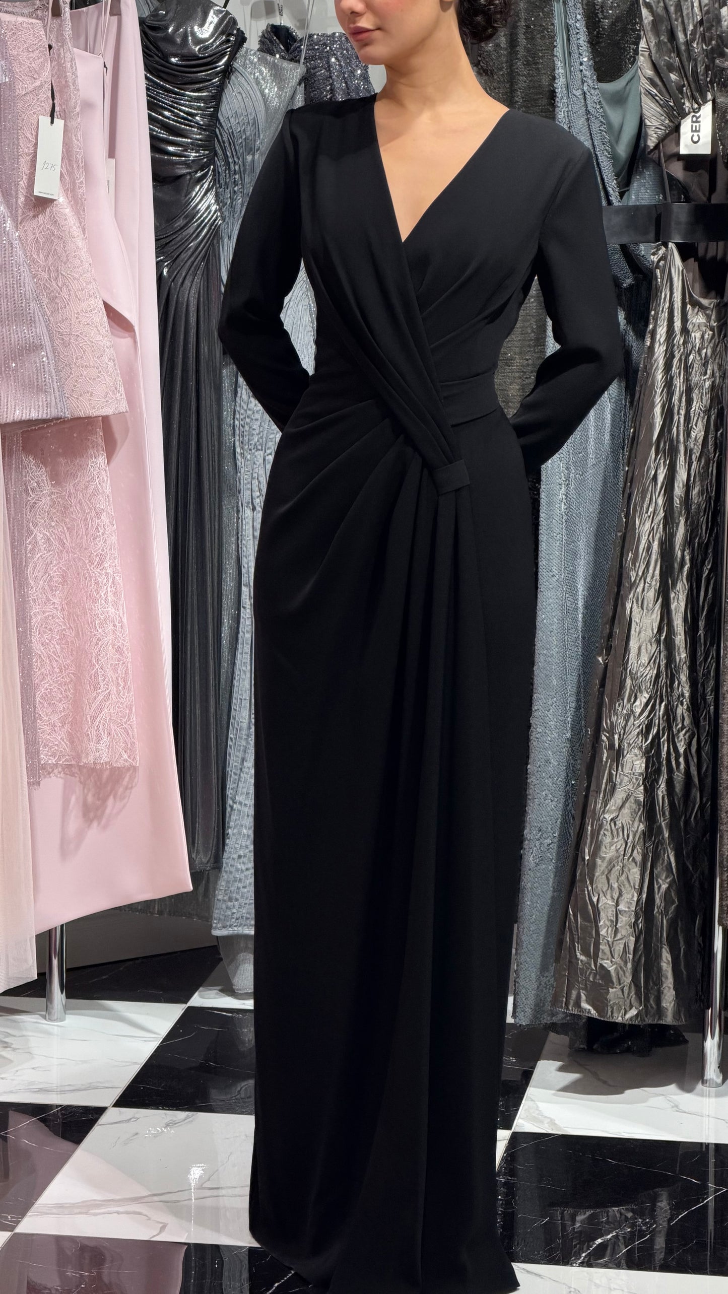 فستان كريب 1120