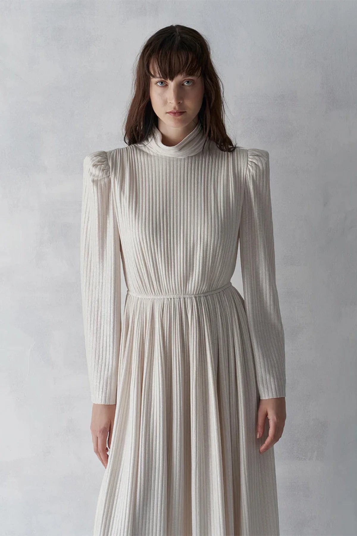 SİMLİ FİTİLLİ KEMERLİ UZUN ABİYE ELBİSE