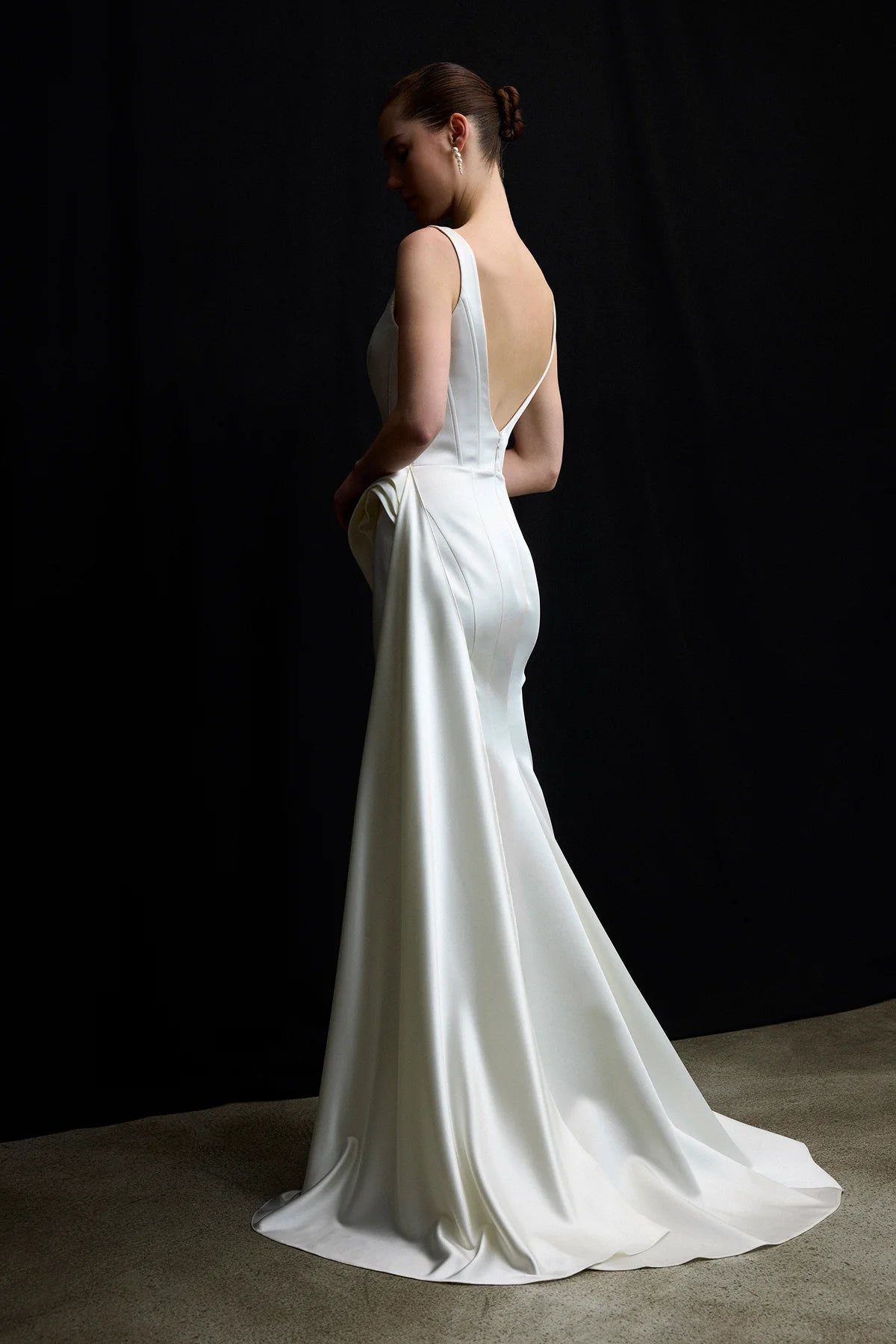 فستان ابيض  سايز 36