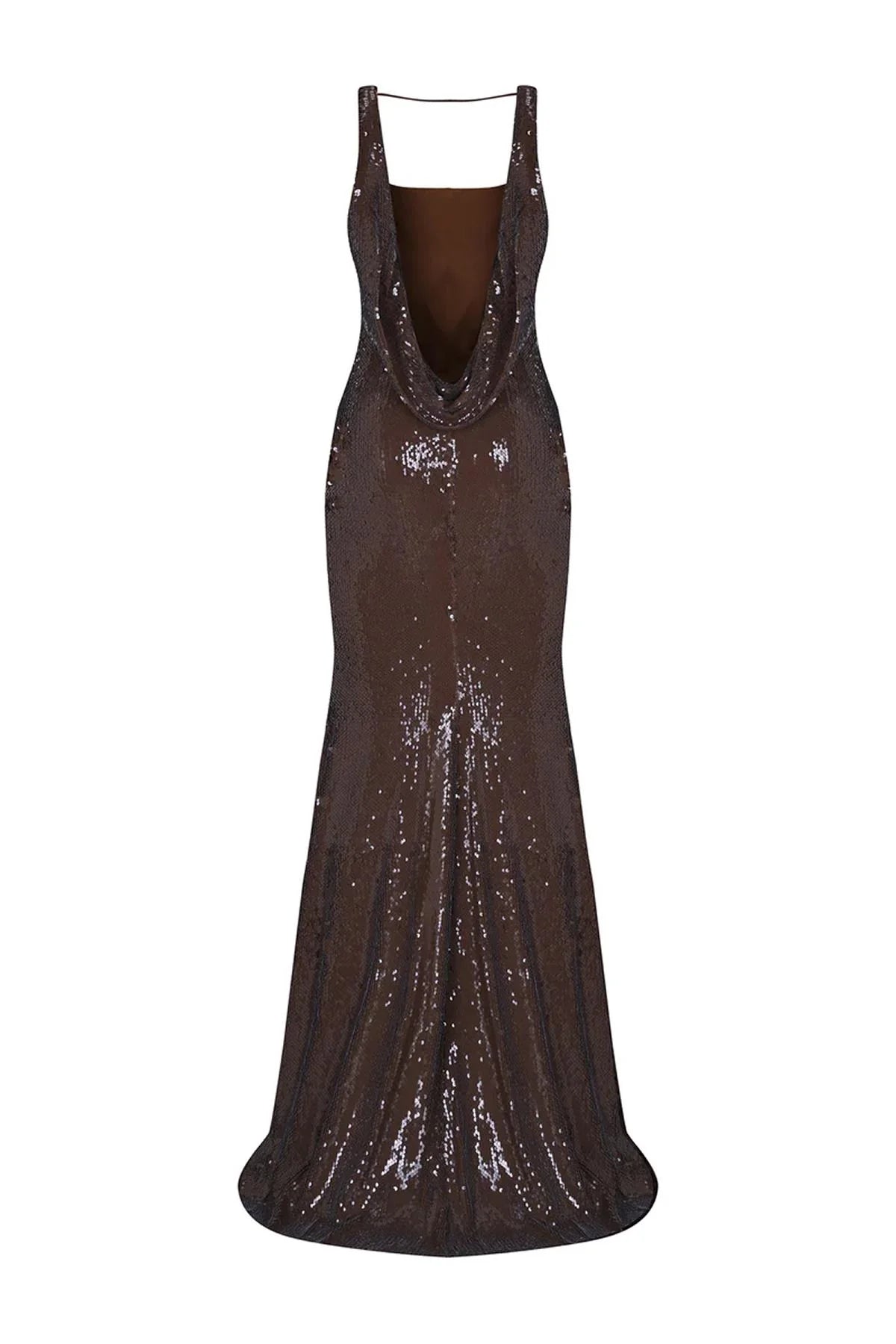 Pul Payet İşlemeli Askılı Abiye Elbise 2282