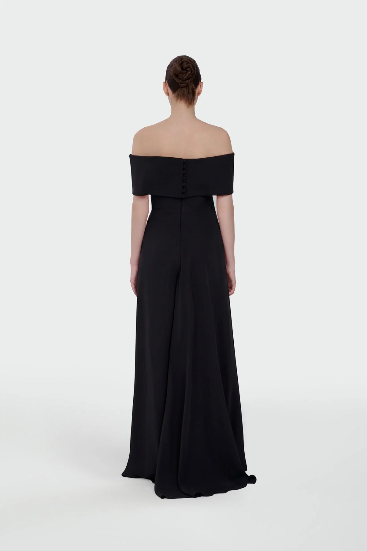 Elegant Off-Shoulder Floral Evening Jumpsuit 5300