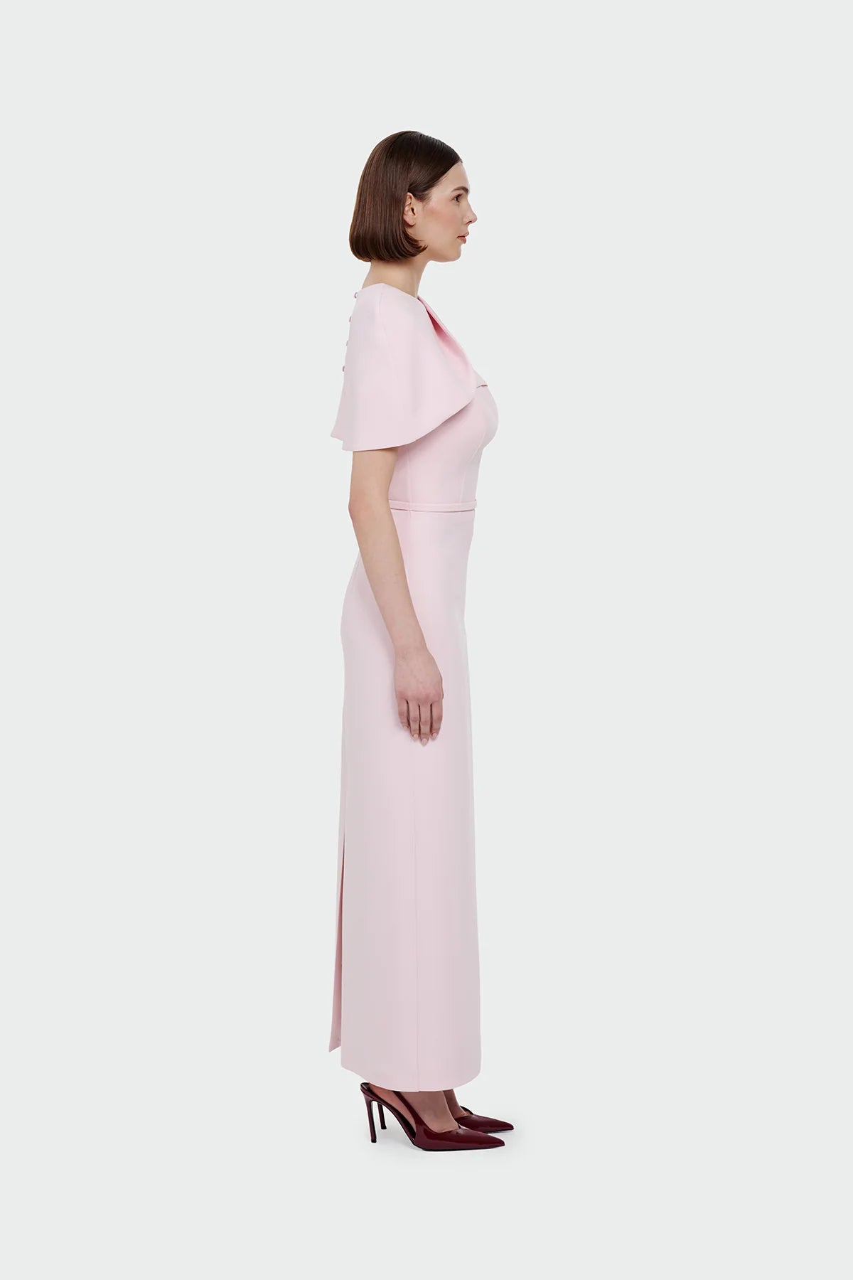 Elegant Evening Dress with Cape – Luxury Formal Dress 1390