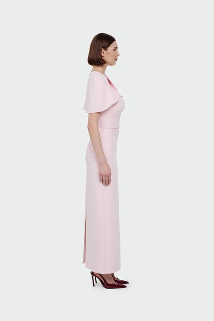 Elegant Evening Dress with Cape – Luxury Formal Dress 1390