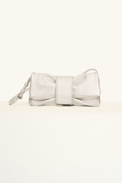 Ruched Flap Clutch Bag