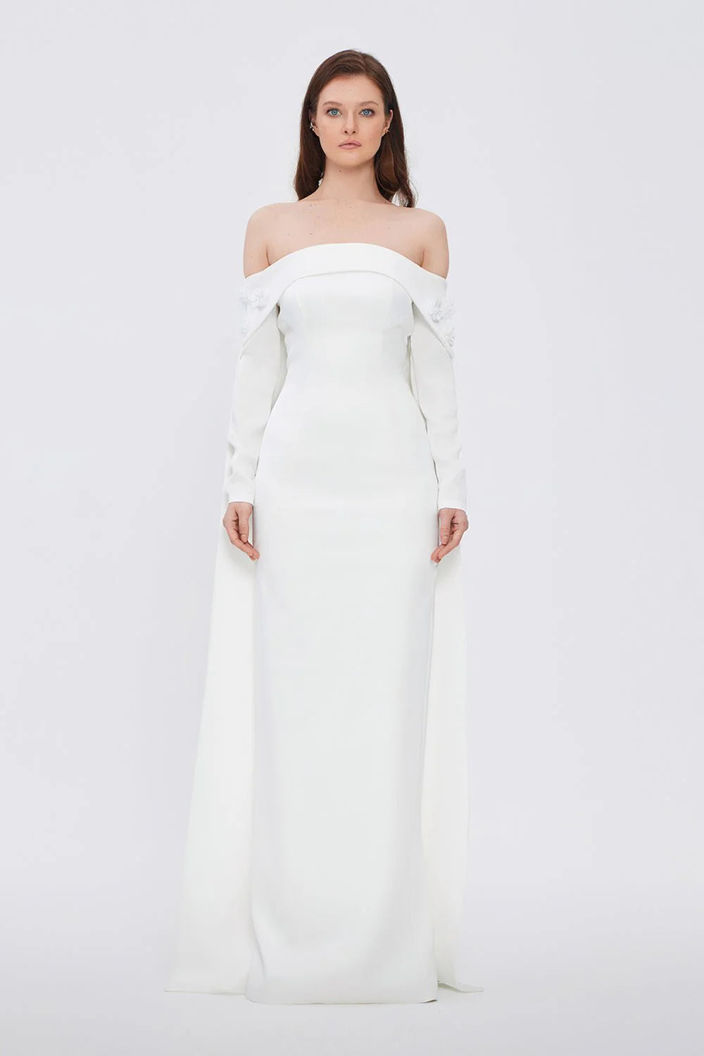 STRAPLEZ YAKA UZUN ABİYE ELBİSE - 1026C