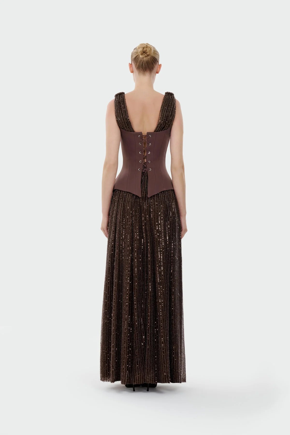 Elegant Corset Dress with Sparkle 1367