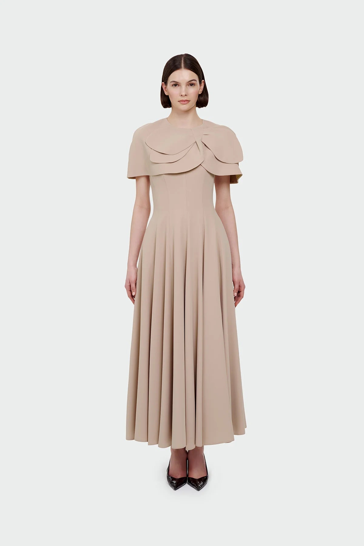 Luxurious Crepe Dress 1187