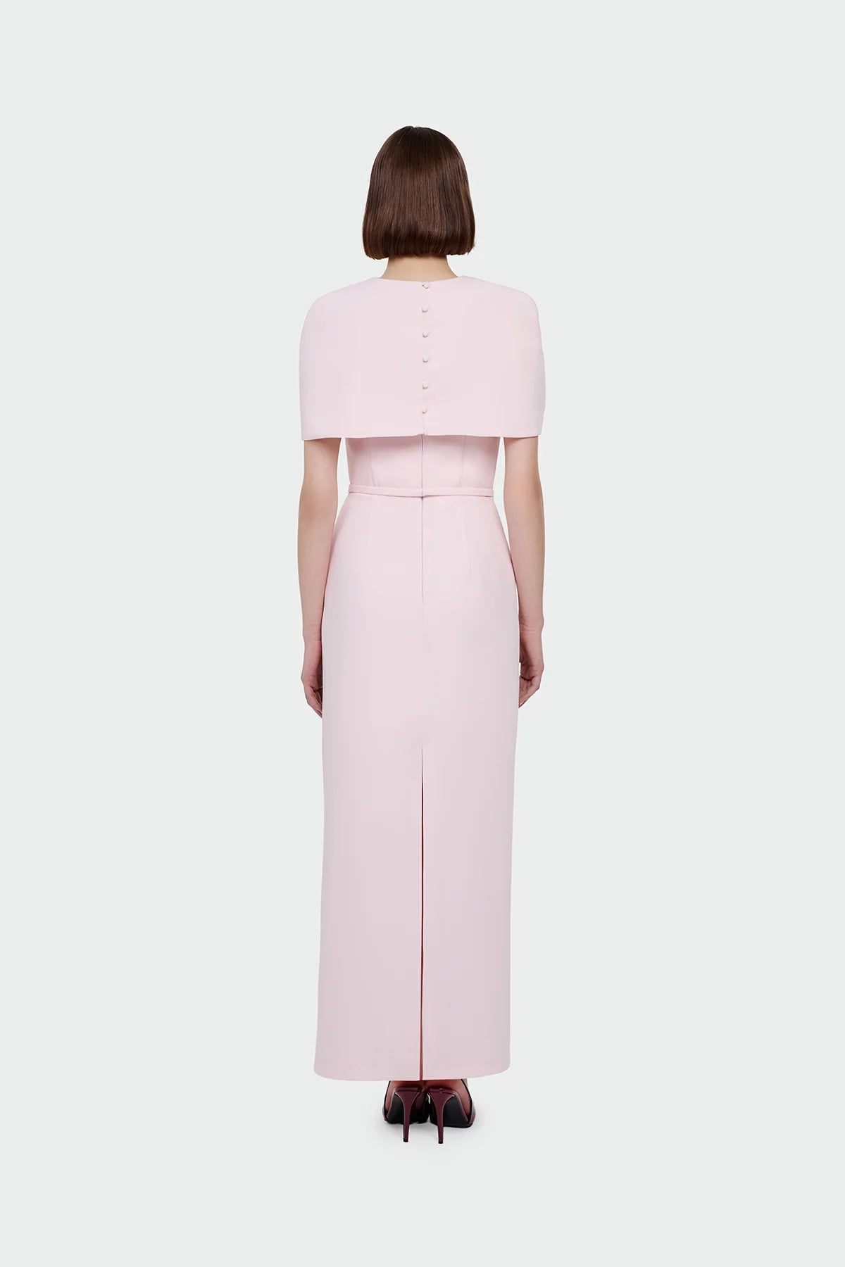 Elegant Evening Dress with Cape – Luxury Formal Dress 1390