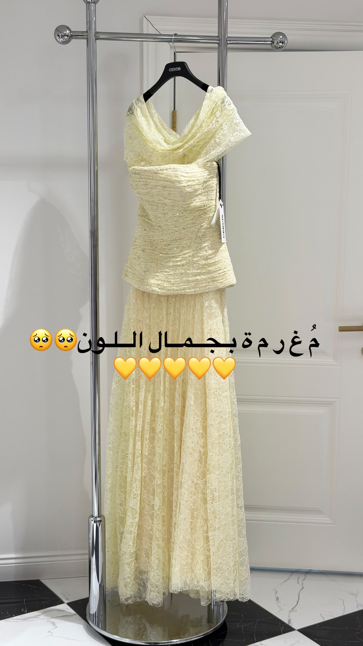 فستان دانتيل شك اوف شولدر 1389