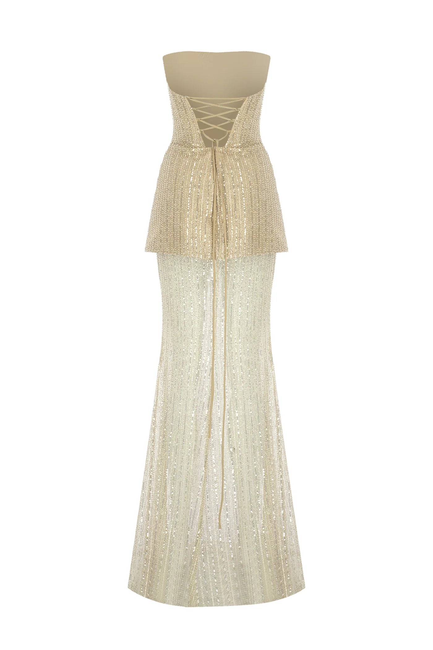 2211S Payet ve Taş İşlemeli Abiye Elbise Takımı