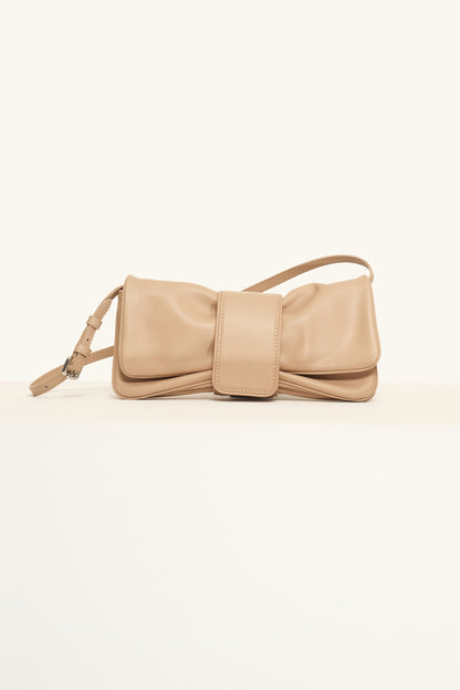 Ruched Flap Clutch Bag