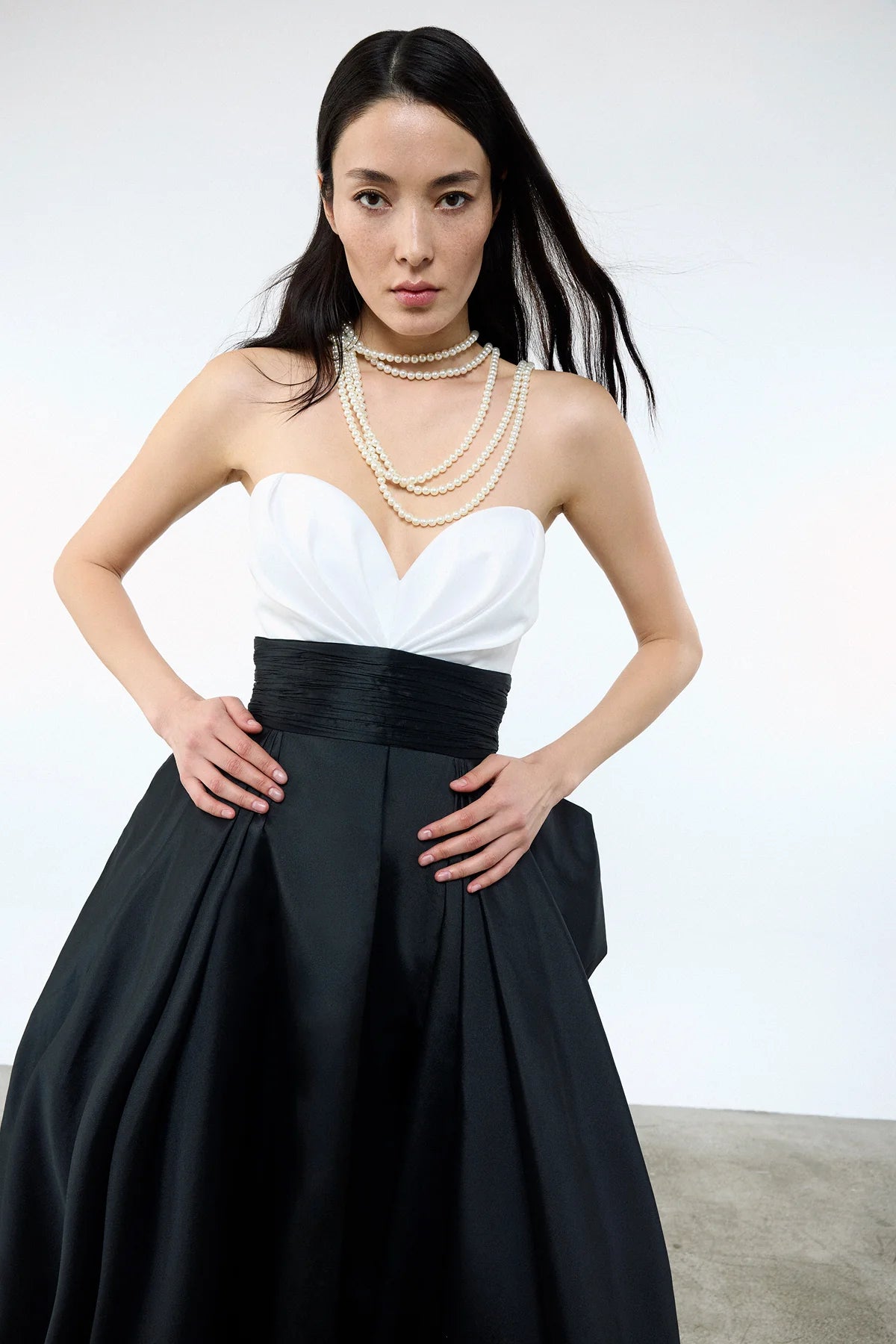 KALP YAKA BELİ KUŞAKLI CEPLİ ABİYE ELBİSE