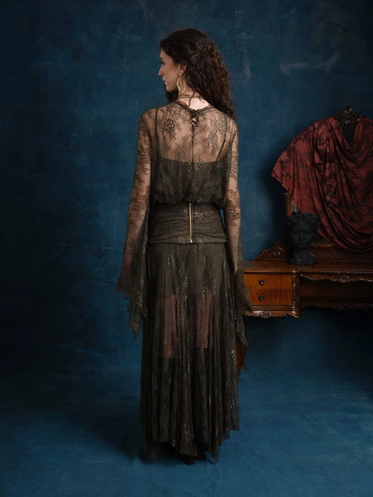 Alessandra Dantel Maxi Elbise