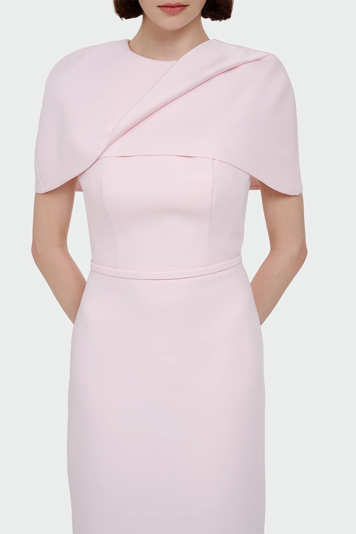 Elegant Evening Dress with Cape – Luxury Formal Dress 1390