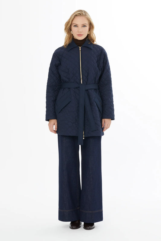 Gömlek Yaka Cepli Fermuar Kapamalı Mont