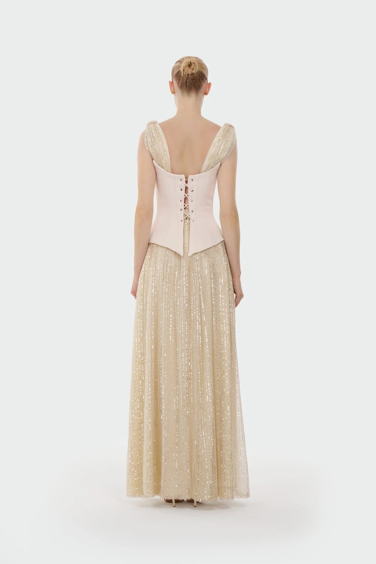 Elegant Corset Dress with Sparkle 1367