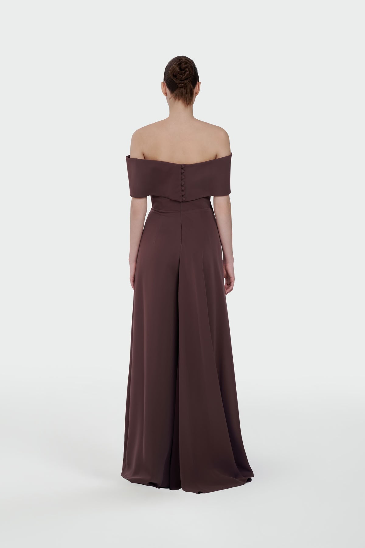 Elegant Off-Shoulder Floral Evening Jumpsuit 5300