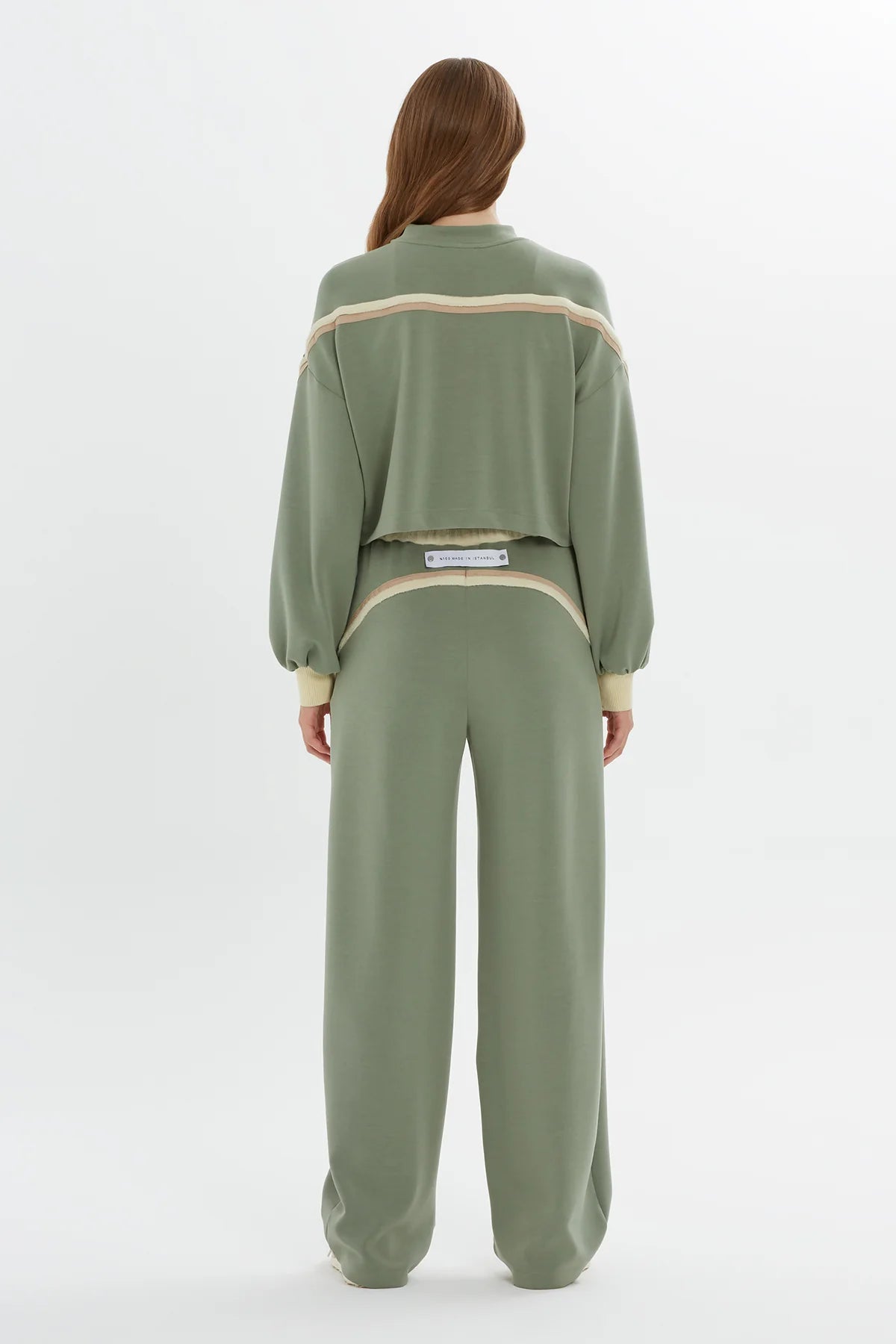 Şerit Detaylı Rahat Kesim Sweatshırt takim