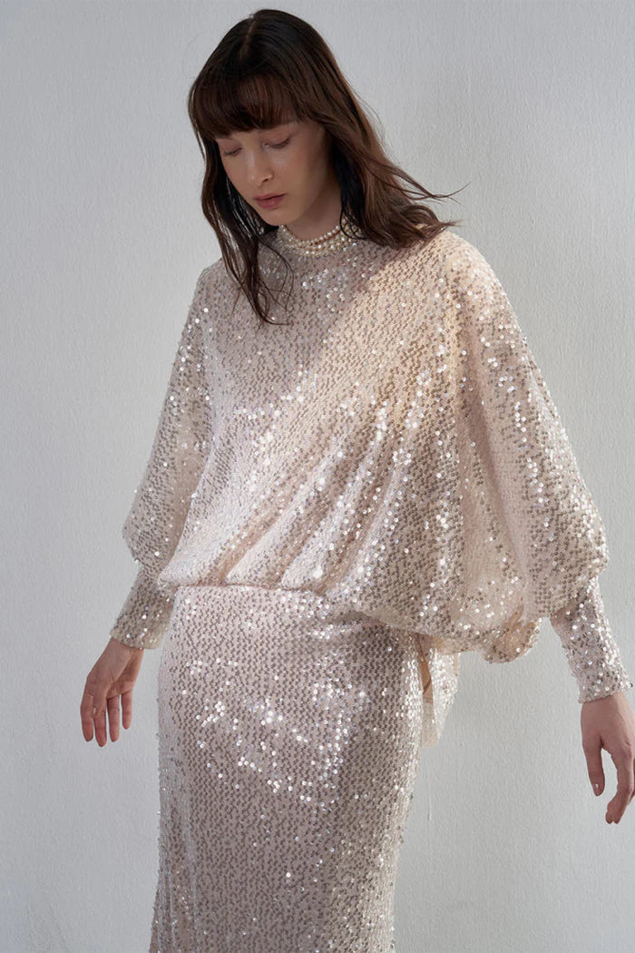 PAYETLİ BLUZ ETEK ABİYE TAKIM 2219