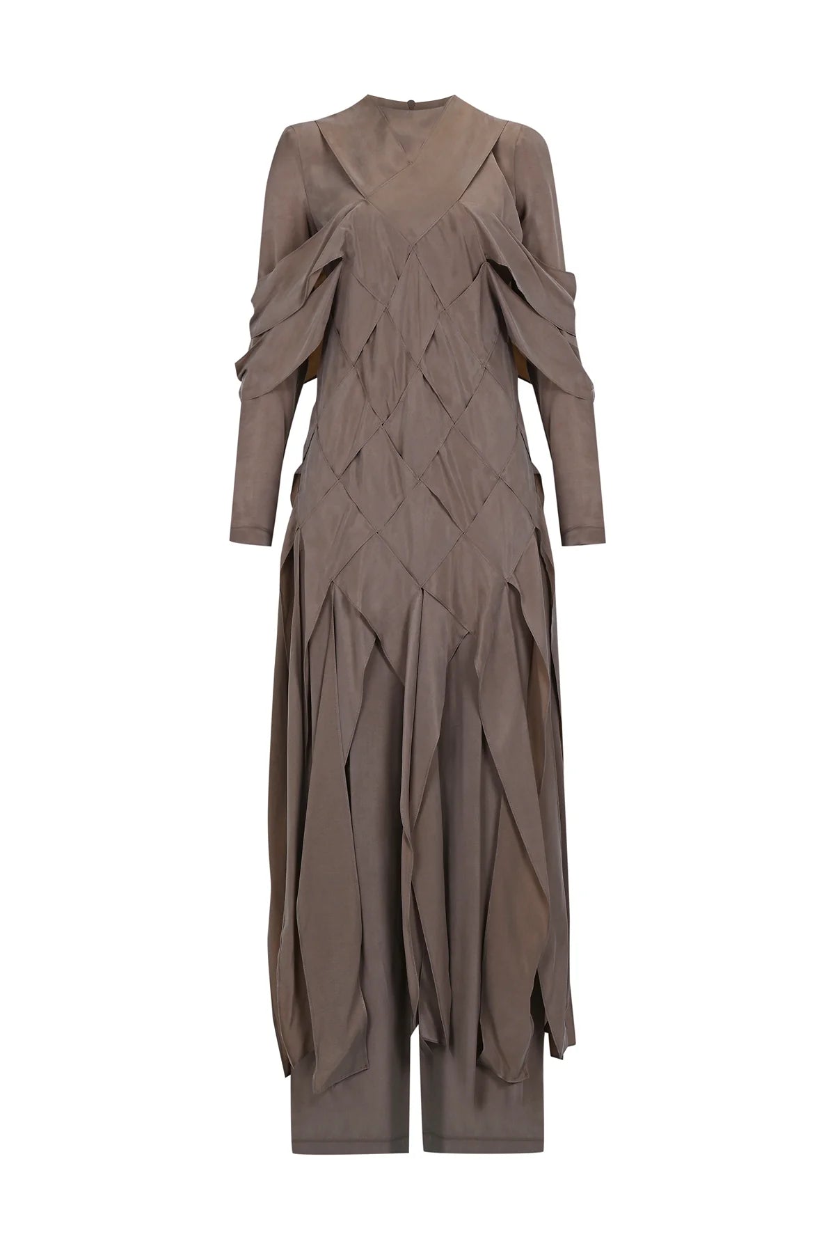 ÇAPRAZ DİKİŞ DETAYLI PANTOLON BLUZ TAKIM 2233