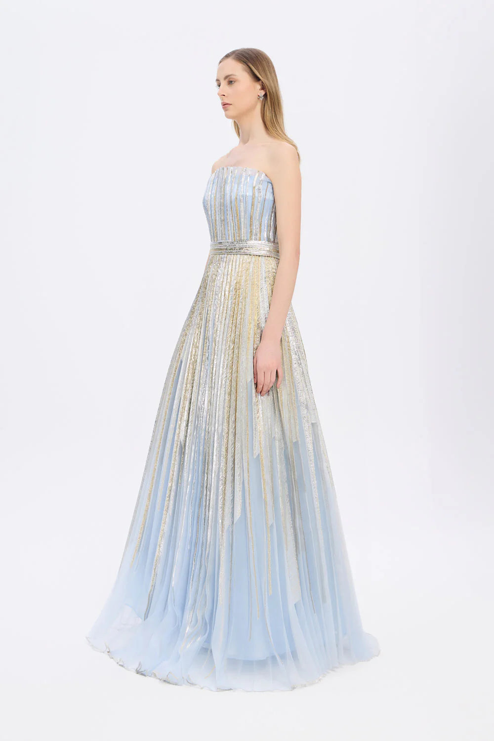 PRENSES KESİM UZUN ABİYE ELBİSE - 9039C