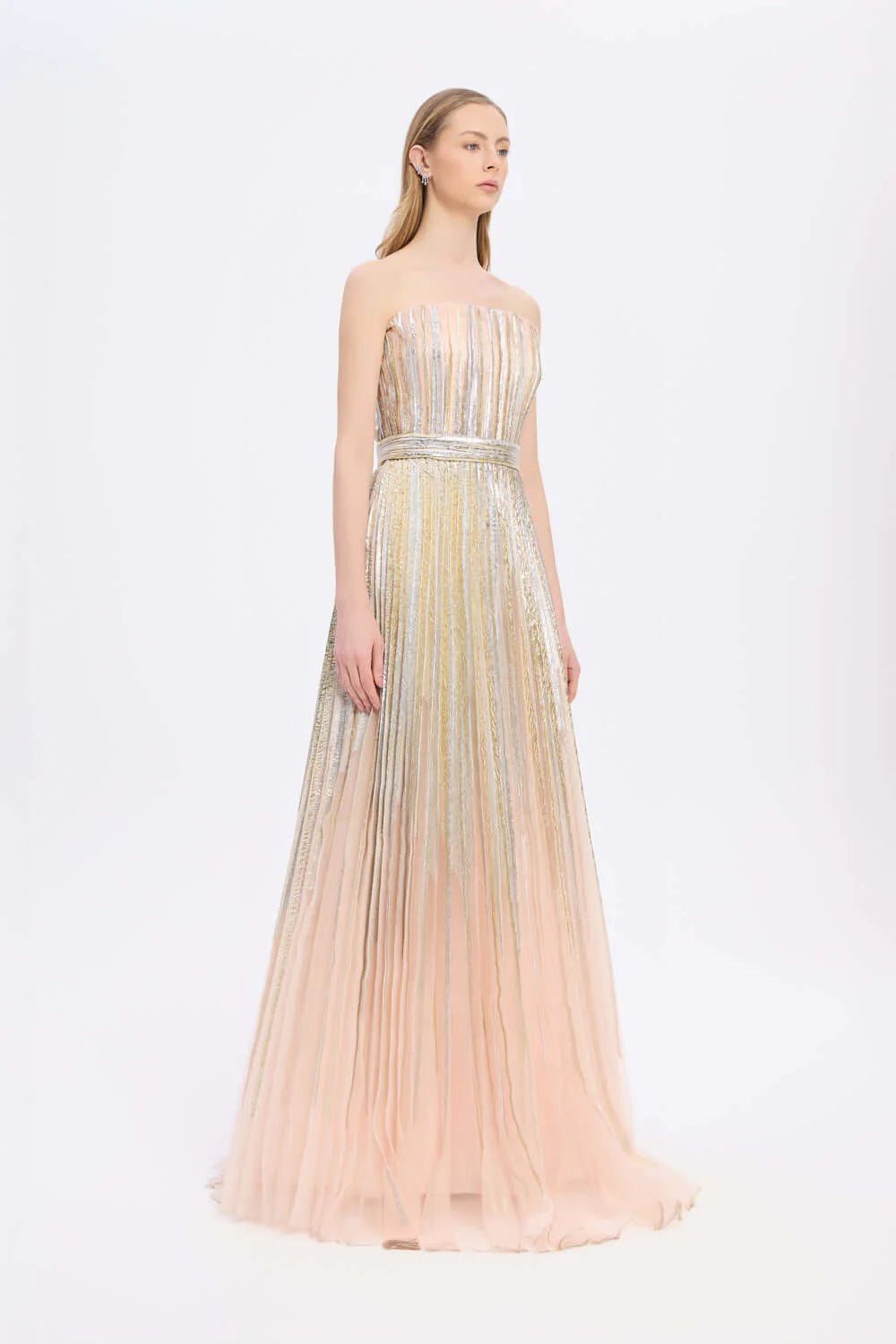 PRENSES KESİM UZUN ABİYE ELBİSE - 9039C