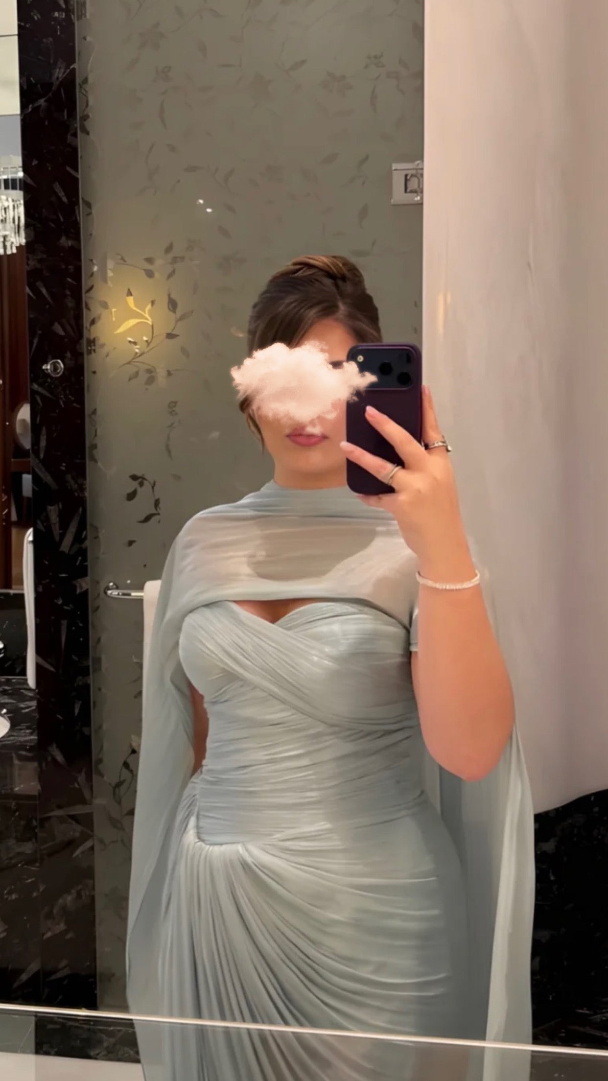 فستان راقي مع شال 26002