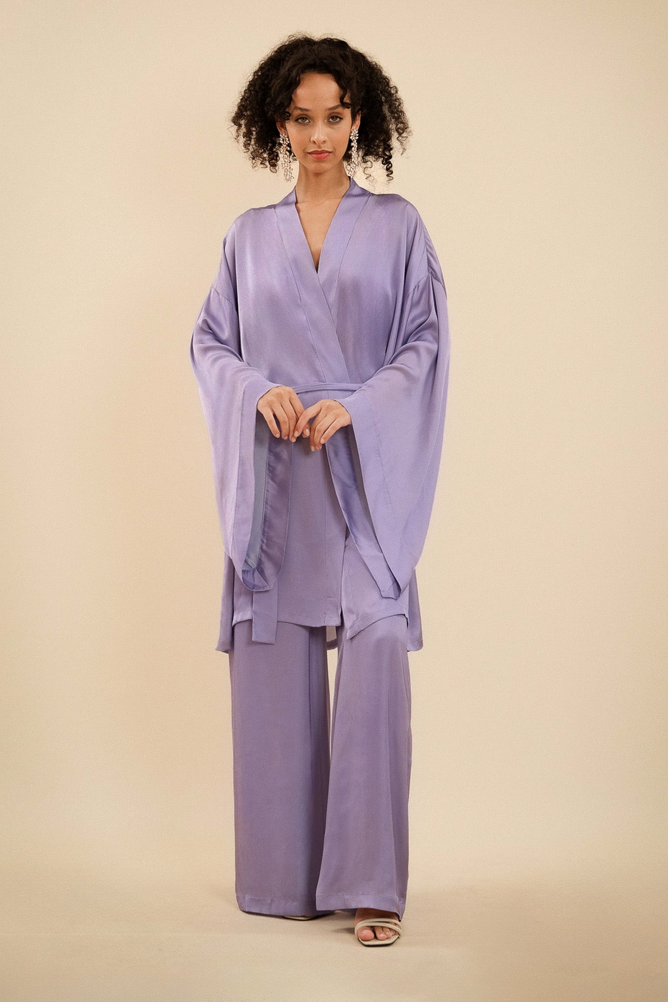 Purple Mini Dressing Gown