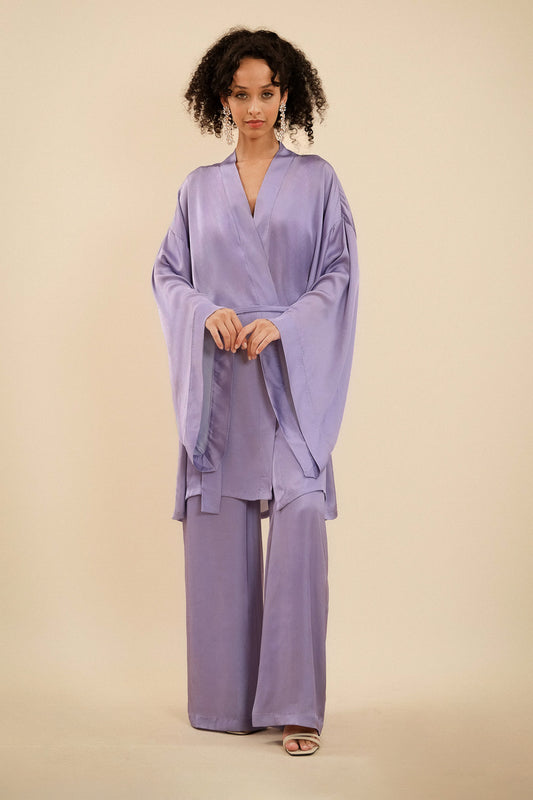 Purple Mini Dressing Gown