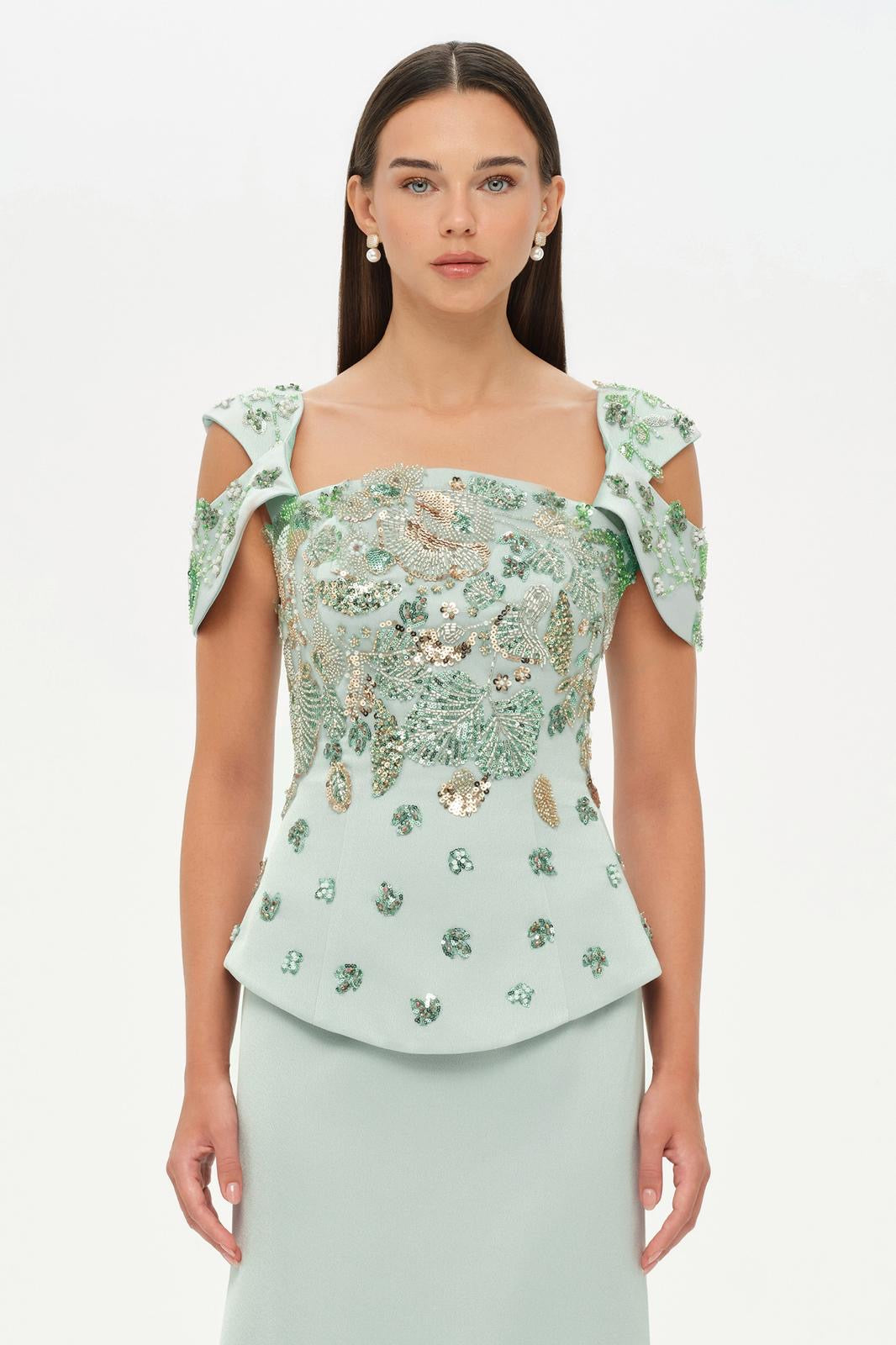 Elegant embellished gown