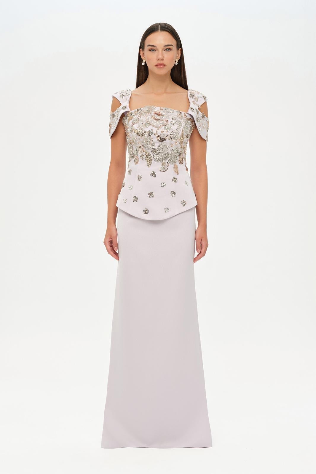 Elegant embellished gown