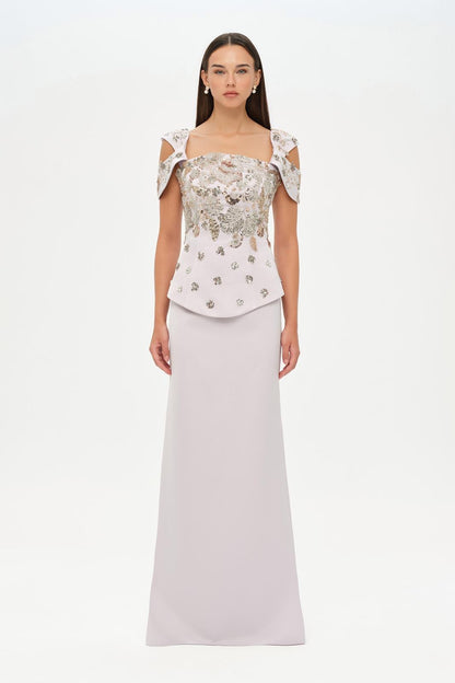 Elegant embellished gown 2711