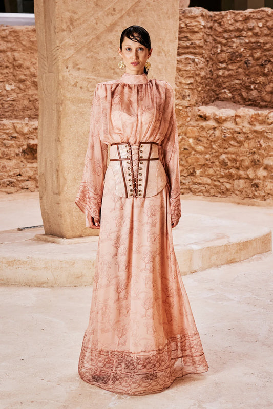 فستان مشد برباط