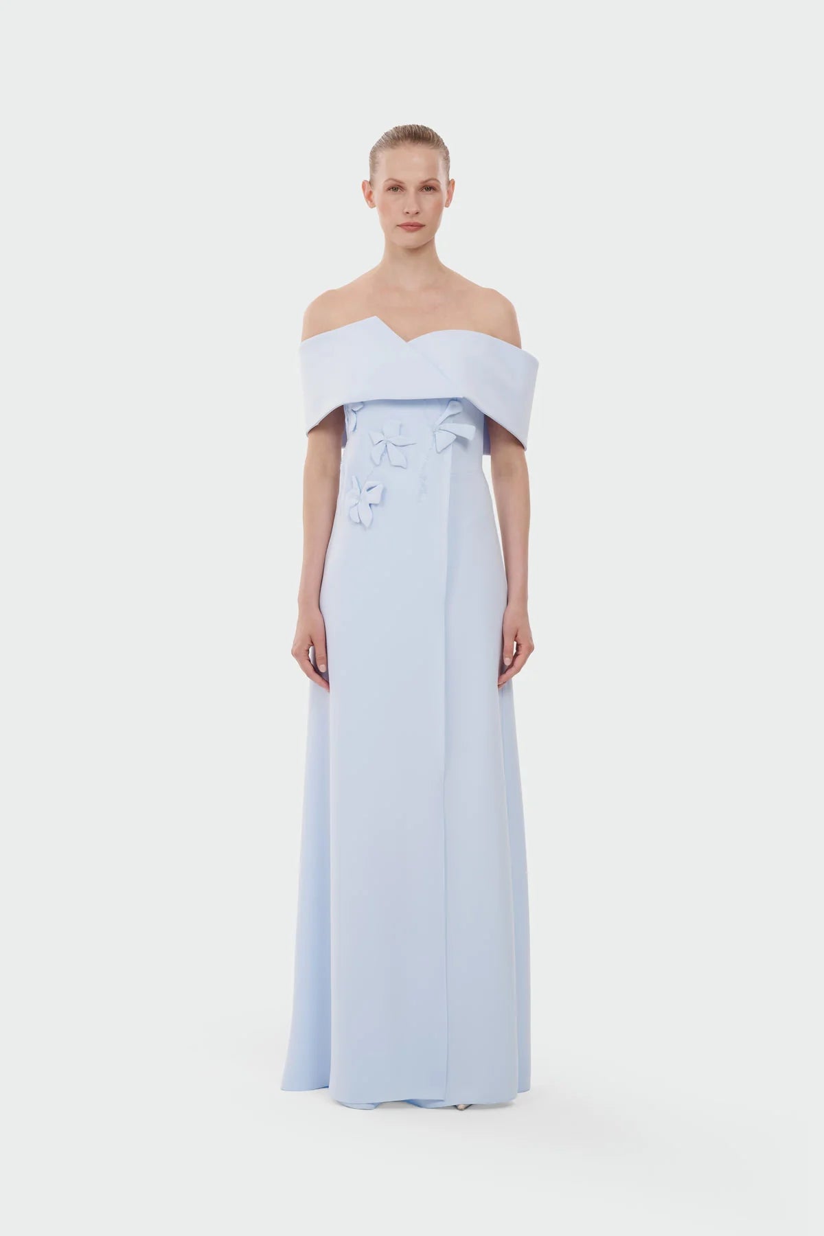 Elegant Off-Shoulder Floral Evening Jumpsuit 5300