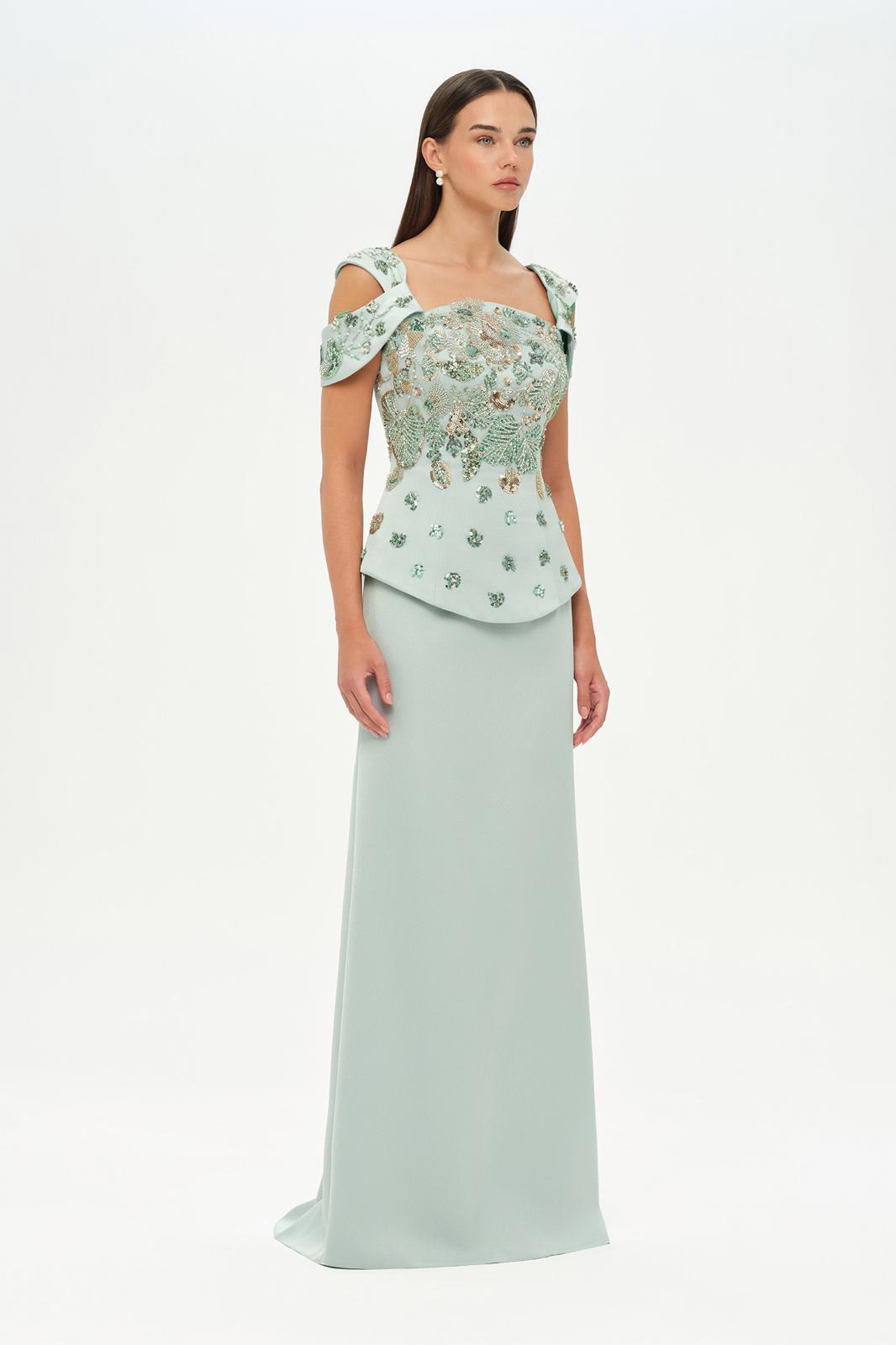 Elegant embellished gown
